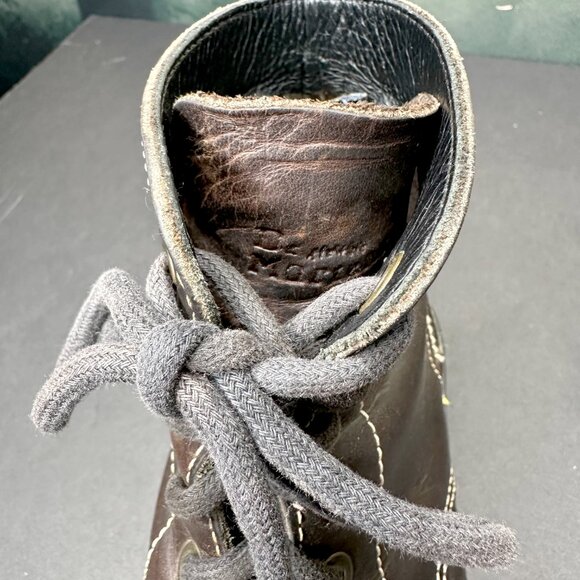 Dr Martens ENGLAND Ankle Boots Vintage Lace Up Brown Leather US 8 UK 6 eye 90s - Picture 9 of 12